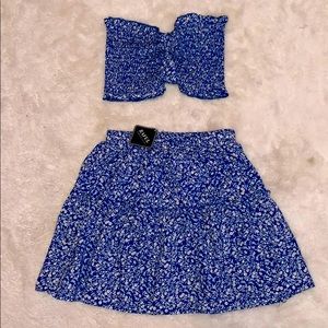 Two piece skit & tube top